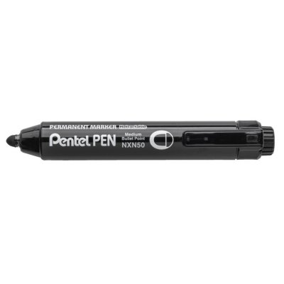 PENTEL  Lot de 5 Marqueurs permanent NXN50 r&eacute;tractable, noir