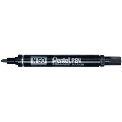 PENTEL  N 50 marqueur ind&eacute;l&eacute;bile Pointe ogive Noir 12 pi&egrave;ce(s)