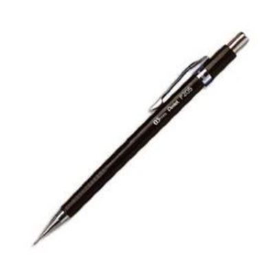 PENTEL  P 205 Lot de 12 Porte-mines 0,5 mm avec Canon fixe 4 mm Noir