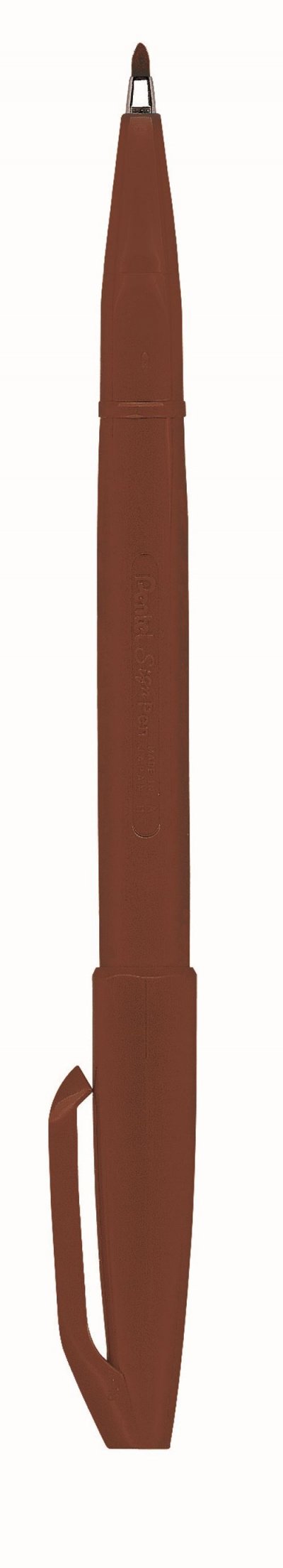 PENTEL  S520 Sign Pen Stylo feutre &agrave; Pointe fibre fine Acrylique Marron