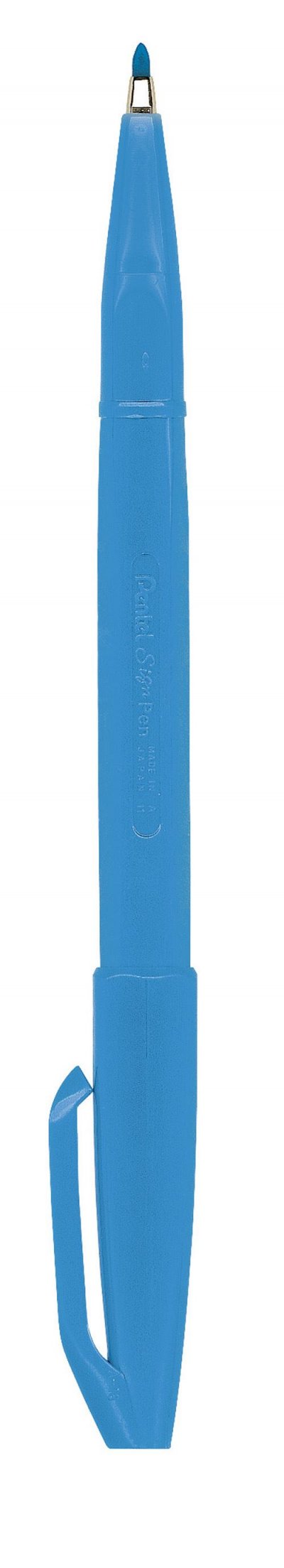PENTEL  Sign Pen Stylo feutre &agrave; Pointe fibre fine Acrylique Bleu Ciel