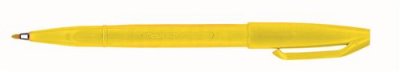 PENTEL  Sign Pen Stylo feutre &agrave; Pointe fibre fine Acrylique Jaune