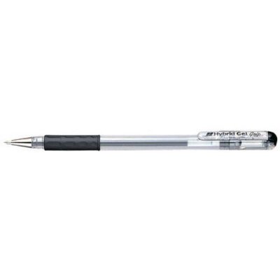 PENTEL  stylo roller &agrave; encre gel Hybrid Gel Grip K116, noir - Lot de 9
