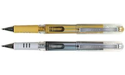 PENTEL  Stylo roller &agrave; encre gel K230M, or - Lot de 6