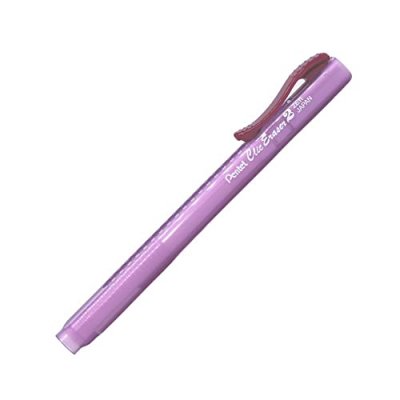 PENTEL  ZE11T-B Stylo porte Gomme rechargeable Corps Translucide Rose