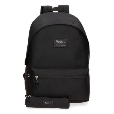 PEPE JEANS  pour enfant. Sac &agrave; dos  Aris Noir Case -31x44x17