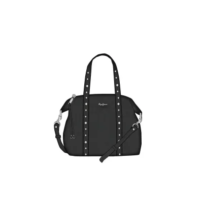 PEPE JEANS  pour femme. PL0300142 Sac &agrave; main Chelya Spring noir (OSFA), Casuel, Polyur&eacute;thane