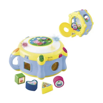REIG MUSICALES PEPPA PIG Tambour Electronique avec Formes