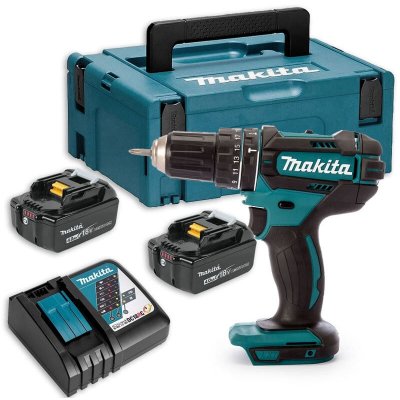 MAKITA Perceuse &agrave; percussion 18V lxt (2x4,0 Ah) en makpac  DHP482RMJ