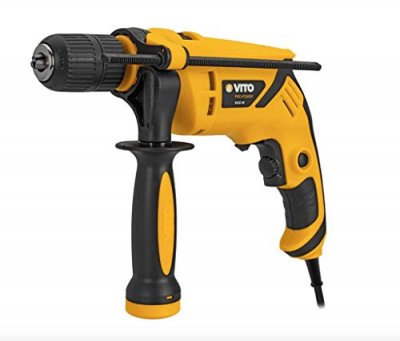 VITO PRO POWER Perceuse &agrave; percussion 600W mandrin 13mm Autoserrant Poign&eacute;e SOFT GRIP S&eacute;lecteur de vitesse VITO