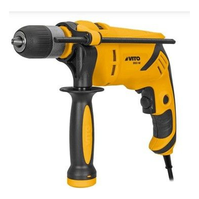 VITO Perceuse &agrave; percussion 850W  mandrin 13mm auto serrant -poign&eacute;e SOFT GRIP variateur de vitesse