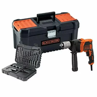 BLACK & DECKER Perceuse &agrave; percussion Black+Decker BEH850KA32-QS 850W