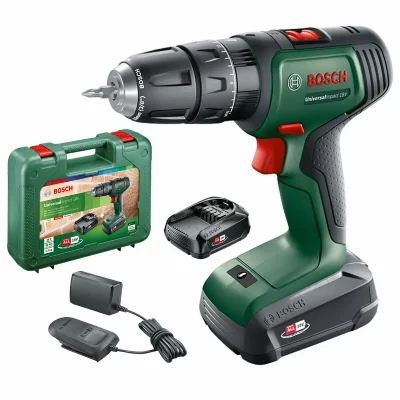 BOSCH Perceuse &agrave; percussion  UniversalImpact 18V - 2 x 1 5Ah
