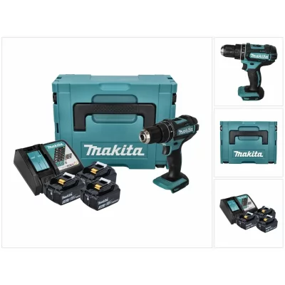 MAKITA Perceuse &agrave; percussion sans fil 18 Volt, DHP482RF3J