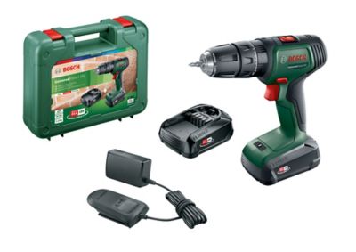 BOSCH Perceuse &agrave; percussion sans fil  UniversalImpact 18 + 2 batteries 2,0Ah + chargeur AL1820