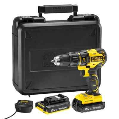 Perceuse &agrave; percussion sans fil brushless Stanley Fatmax MCD628D2K 18V - 2x2Ah
