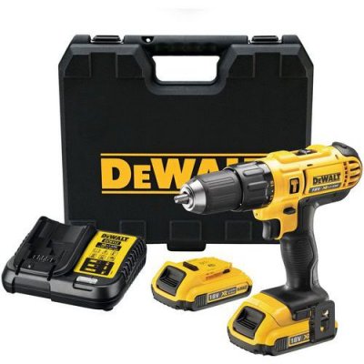 Perceuse &agrave; percussion sans fil Dewalt DCD776D2-QW 18V - 2x2Ah