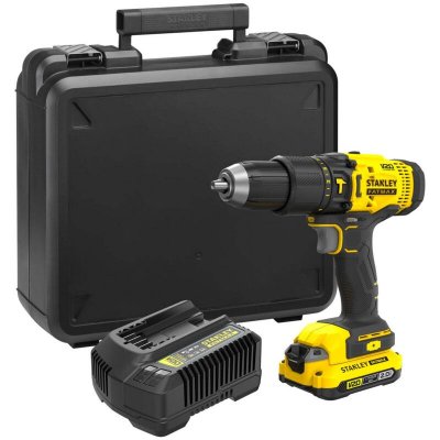 STANLEY FATMAX Perceuse &agrave; percussion sans fil  SFMCD711D22-QW Gamme V20 18V - 2x2Ah