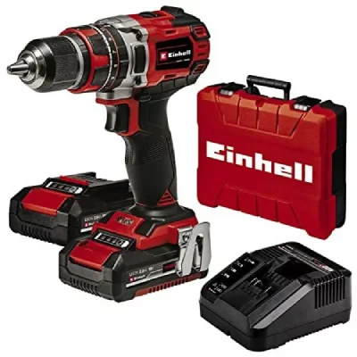 EINHELL Perceuse &agrave; percussion sans fil TE-CD 18/50 Li-i BL (2x2,0Ah)