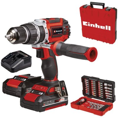 EINHELL Perceuse &agrave; percussion sans fil TP-CD 18/60 Li- i BL +39 2x2,0