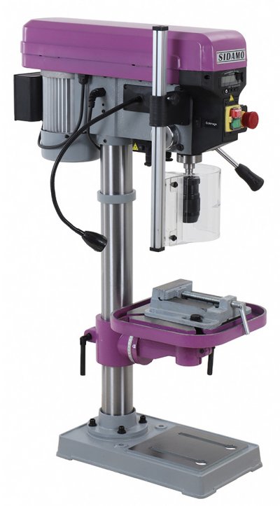 SIDAMO Perceuse d'&eacute;tabli 550 W Expert 20 PE mono avec &eacute;tau  20502100
