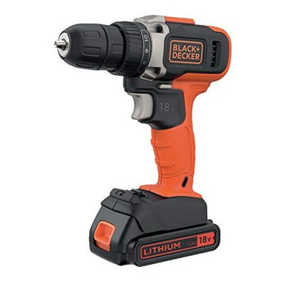 BLACK+DECKER Perceuse sans Fil BLACK & DECKER 18V 2 Batteries Lithium 2 Vitesses