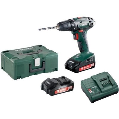 METABO Perceuse visseuse 18 V  BS&nbsp;18&nbsp;2 x 1,5 Ah Li-Power SC 30 Cof