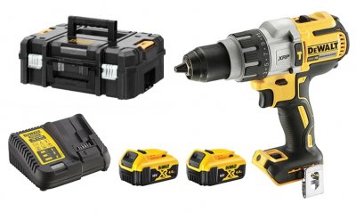 DEWALT Perceuse-visseuse 18V XRP Brushless + 2 batteries 4Ah + chargeur + T-stak - DCD996M2