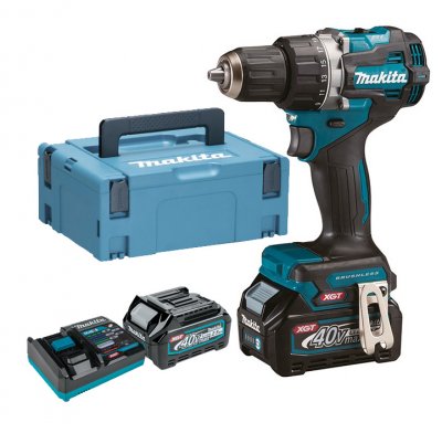 MAKITA Perceuse-visseuse 40V + 2 batteries 2,5Ah + chargeur + MAKPAC - DF002GD201