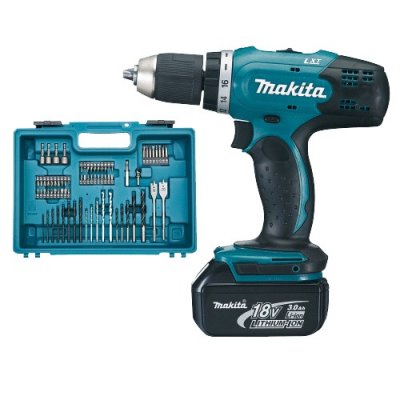 MAKITA Perceuse visseuse 42NM BL1830BX2 + DC18RC -  - DDF453RFX1