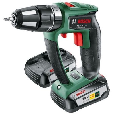 BOSCH Perceuse visseuse &agrave; percussion  PSB Ergo 18V