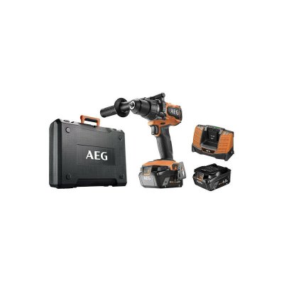 AEG Perceuse-visseuse &agrave; percussion Brushless  18V - 2 batteries 6.0Ah - Chargeur BSB18BL-602K