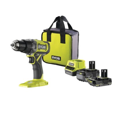 RYOBI Perceuse visseuse &agrave; percussion RPD18-2c52s ONE+ - Sans fil - 18V