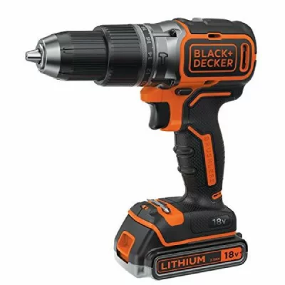 BLACK & DECKER Perceuse visseuse &agrave; percussion sans fil Black+Decker BL188E2K-QW 18V - 2 x 2.5Ah