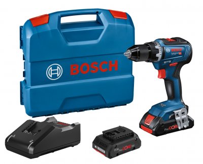 BOSCH Perceuse-visseuse GSR 18V-55 (2x4AH) en coffret L-CASE -  - 0615990L4C