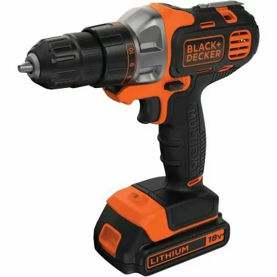BLACK & DECKER Perceuse-visseuse multievo 18 v 1. 5 ah 25 nm en coffret mt218k-qw black and decker