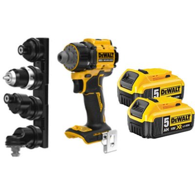 DEWALT Perceuse-visseuse T&ecirc;tes Multiples Xr18v 5.ah Dcd803p2t-qw