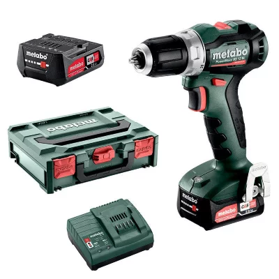 METABO Perceuse visseuse12 V PowerMaxx BS 12 BL - 2 Batteries 2.0Ah, chargeur - 601044500