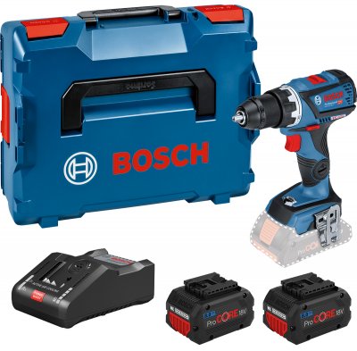 BOSCH Perceusevisseuse sansfil  GSR 18V60 C 18 V 2 batteries Procore 8Ah chargeur LBoxx