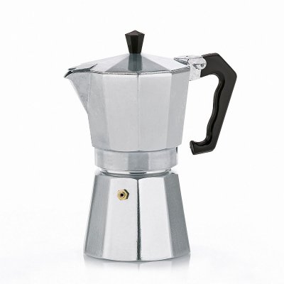 KELA Percolateur &agrave; expresso Italia en aluminium ; 19 cm (H); argent&eacute;