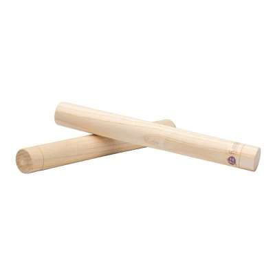 FUZEAU Percussions enfants  CLAVES ACACIA 18cm Percussions &agrave; main