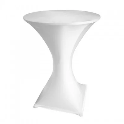 PEREL  Cocktail Housse pour Table&nbsp;&ndash;&nbsp;Blanc
