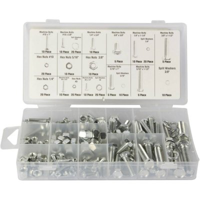 PEREL  has06&nbsp;&Eacute;crous et de boulons assortiment (Lot de 240)