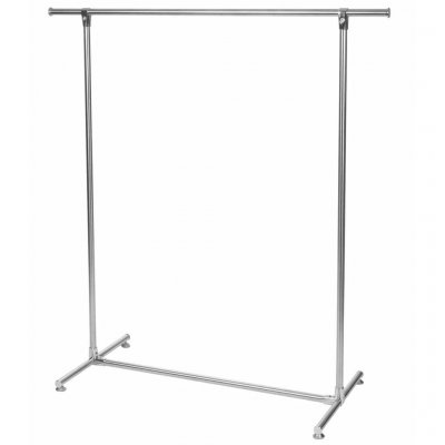 Perel MP61 Porte-Manteau Burro avec 1 Barre Simple Chrom&eacute;