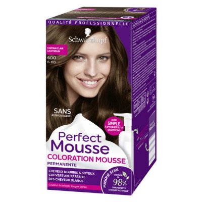 PERFECT MOUSSE  Coloration Permanente - Ch&acirc;tain Clair 600