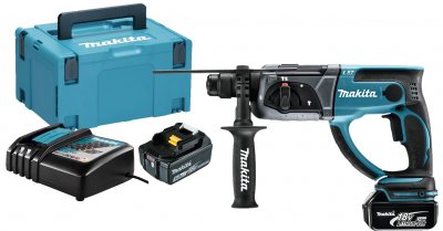 MAKITA Perfo-burineur  DHR202RMJ SDS-Plus 18V Li-Ion (2x4Ah) &Oslash; 20 mm