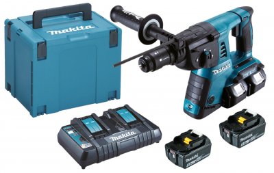 MAKITA Perfo-burineur SDS-Plus 36V  2x18V Li-Ion 5Ah 26mm DHR264PT4J