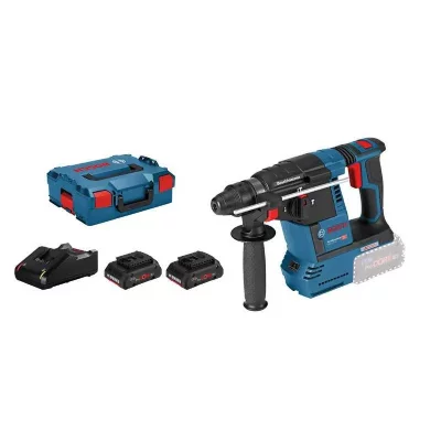 BOSCH Perforateur SDS sansfil  GBH 18V26 18 V 2 batteries Procore 4Ah chargeur LBOXX
