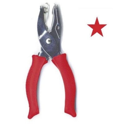 ARTEMIO Perforatrice pince &eacute;toile - 6 mm -  - couleur variant