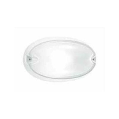 PRISMA Performance in Lighting Applique d'ext&eacute;rieur ovale Chip blanche